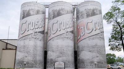 The 'World's Largest Six Pack' at City Brewery, La Crosse, Wis., June 2022.