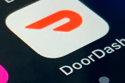 The DoorDash app shown on a smartphone in New York, Feb. 27, 2020.