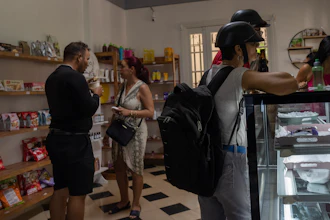 People shop at a private grocery store in Havana, Nov. 11, 2023.