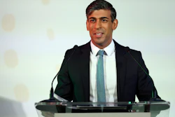 British Prime Minister Rishi Sunak opens the Global Food Security Summit in London, Nov. 20, 2023.