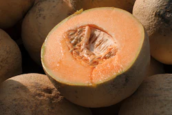Cantaloupes displayed for sale in Virginia, July 28, 2017.