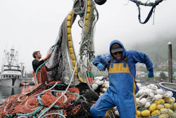 Salmon fisherman stack nets. Kodiak, Alaska. June 22, 2023.