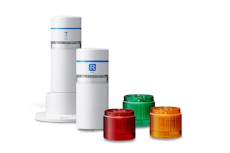 The WIO wireless system from Patlite is a Bluetooth-enabled system that allows for remote indication and monitoring.