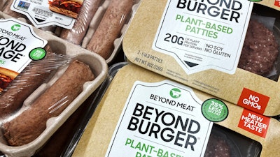 Beyond Meat products in a grocery store in Mount Prospect, Ill., Feb. 19, 2022.