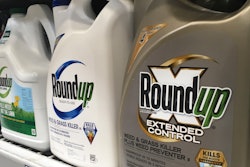 Containers of Roundup on a store shelf in San Francisco, Feb. 24, 2019.