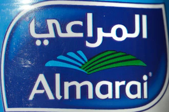 Almarai logo in Cairo, April 26, 2023.