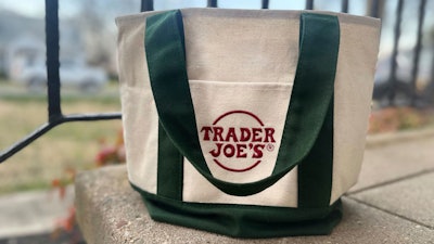 A Trader Joe's mini tote bag in Palmyra, N.J., March 13, 2024.