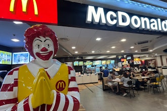 A McDonald's restaurant at a shopping mall in Bangkok, March 15, 2024.