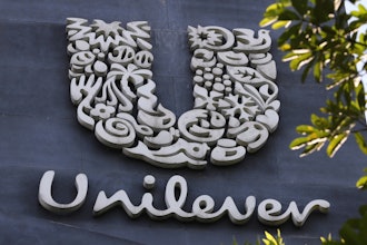 A Unilever logo is displayed outside the head office of PT Unilever Indonesia Tbk. in Tangerang, Indonesia, Tuesday, Nov. 16, 2021.