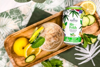 HighBridge's Re-Frsh is a seltzer infused with cannabis, cucumber and mint.