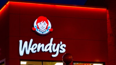 Wendy's restaurant, Niagara Falls, Ontario, Dec. 2023.