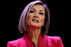 Iowa Gov. Kim Reynolds delivers her inaugural address, Des Moines, Jan. 13, 2023.