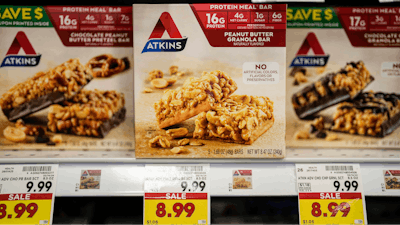 Atkins weight loss products a Kroger supermarket, Marietta, Ga., April 12, 2024.