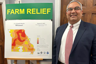 Missouri Treasurer Vivek Malek at his Capitol office in Jefferson City, Jan. 4, 2024.