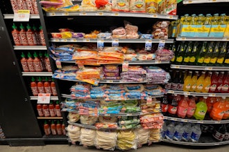 Tortillas in plastic packaging at a grocery store in New Orleans, April 17, 2024.