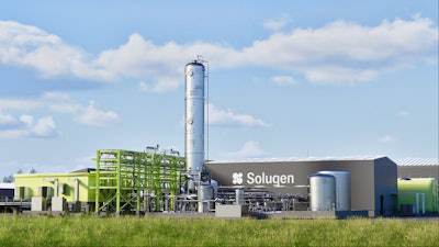 A rendering of Solugen's new 500,000-square-foot Bioforge facility in Marshall, Minnesota.