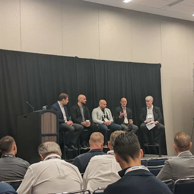 Panel discussion on 'Navigating AI in the Industrial Channel' at ISA24, Charlotte, N.C., April 17, 2024.