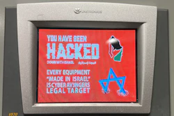 This photo provided by the Municipal Water Authority of Aliquippa shows the screen of a Unitronics device that was hacked in Aliquippa, Pa., Saturday, Nov. 25, 2023.