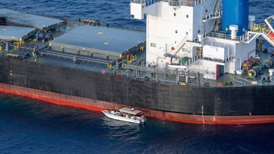 Undated photo of the Laax, a Greek-owned, Marshall Islands-flagged bulk carrier.