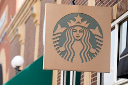 Starbucks sign hangs outside a casino along Main Street Wednesday, Sept. 20, 2023, in Deadwood, S.D. Starbucks will reports earnings on Tuesday, April 30, 2024.