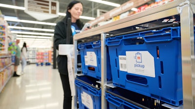 Meijer grocery pickup stocking.