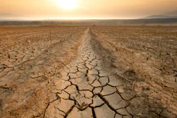Agricultural dry by drought.