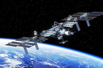 International Space Station Orbiting Earth.