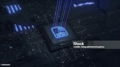 Chipset on a printed circuit board built for RFID