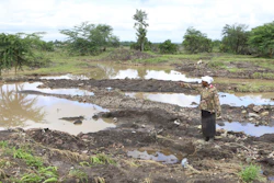62-year old farmer Martha Waema, in her three-acre farm that was submerged by weeks of rainfall in Machakos, Kenya.