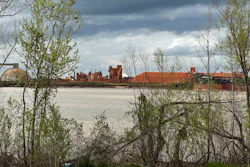 Atalco, an alumina refinery covered in red dust, on the east bank of the Mississippi River, Wallace, La., March 13, 2024.