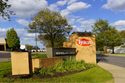 An entrance to the Tyson Foods Complex.