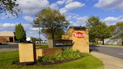 An entrance to the Tyson Foods Complex.