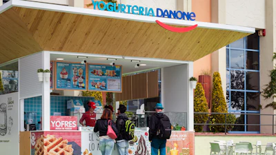 A Danone 'Yogurteria' in Barcelona.