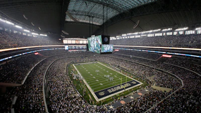 A game between the New York Giants and Dallas Cowboys at AT&T Stadium, Arlington, Texas, Sept. 8, 2013.