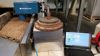 MoistTech IR-3000 Series Moisture Sensor to precisely measure the moisture content in animal feed.