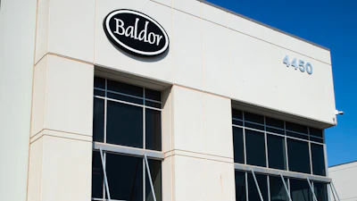 Baldor sign on the corporate D.C. office.