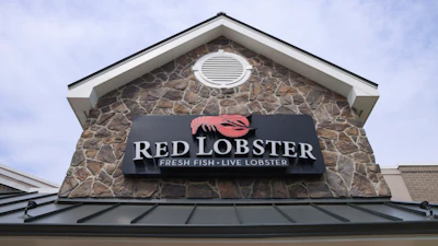 Signage at a Red Lobster restaurant, May 20, 2024, in Lincolnwood, Ill.
