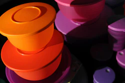 Colorful Tupperware products are seen in Bellflower, Calif. on Aug. 5, 2011.