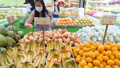 Fruit at a stall in Taipei, Taiwan, Sept. 2021.