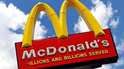 The sign outside a McDonald's restaurant is seen in Pittsburgh, June 25, 2019.
