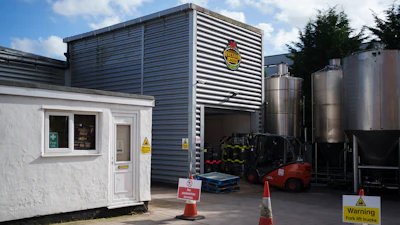 A view of the Wrexham Lager brewery in Wrexham, Wales, Oct. 7, 2024.