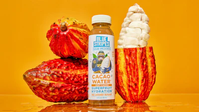 Blue Stripes Cacao Water.