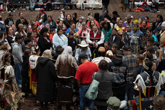 A powwow at Chinook Winds Casino Resort, Nov. 16, 2024, Lincoln City, Ore.