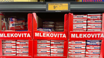 Butter at a grocery store, Warsaw, Poland, Dec. 17, 2024.