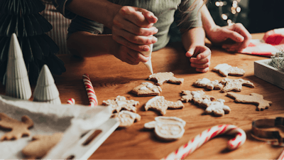 Christmas cookie preparation.