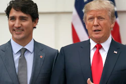 President Donald Trump and Canadian Prime Minister Justin Trudeau at the White House, Oct. 11, 2017.