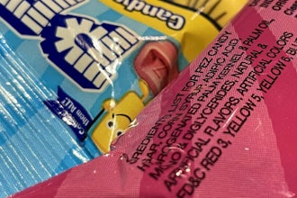 Pez candy, which contains red dye no. 3, on display at a store in Lafayette, Calif., March 24, 2023.