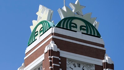 Starbucks corporate headquarters, Seattle, April 26, 2021.