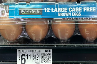 Eggs for sale at a grocery store, Windham, Maine, Jan. 27, 2025.