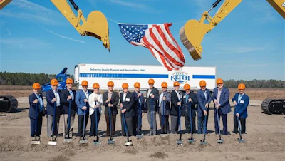 Ben E. Keith representatives at the groundbreaking ceremony, Alachua, Fla.